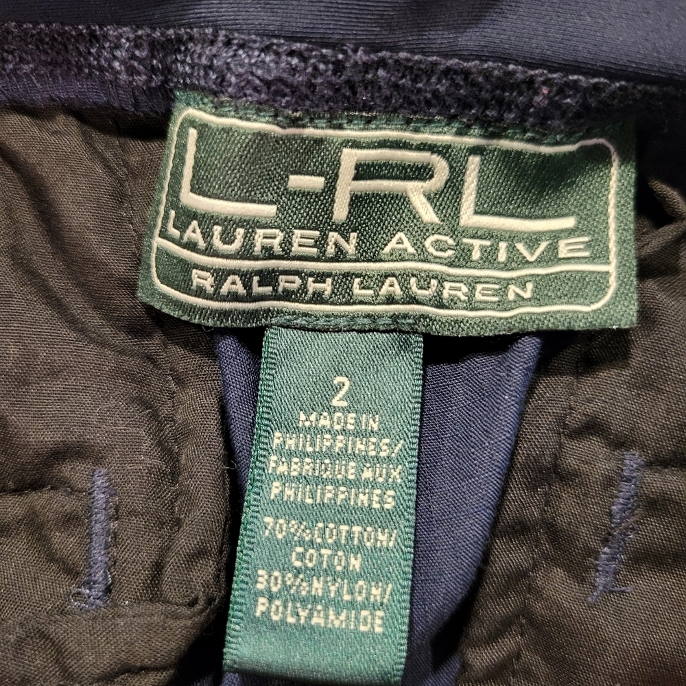 Lauren Ralph Lauren Navy Blue Cargo Capri Pants - Picture 5 of 6